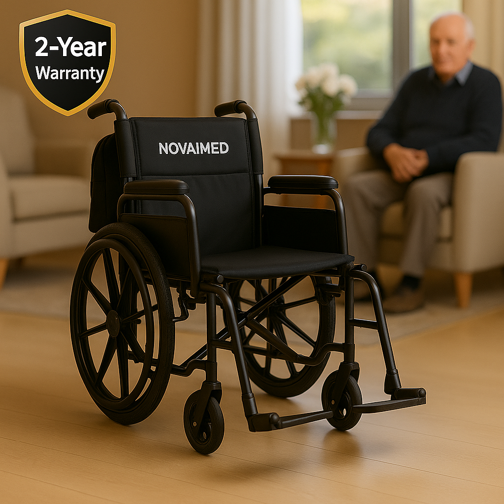 NOVAiMED Wheelchair – CE Certified, 2-Year Warranty