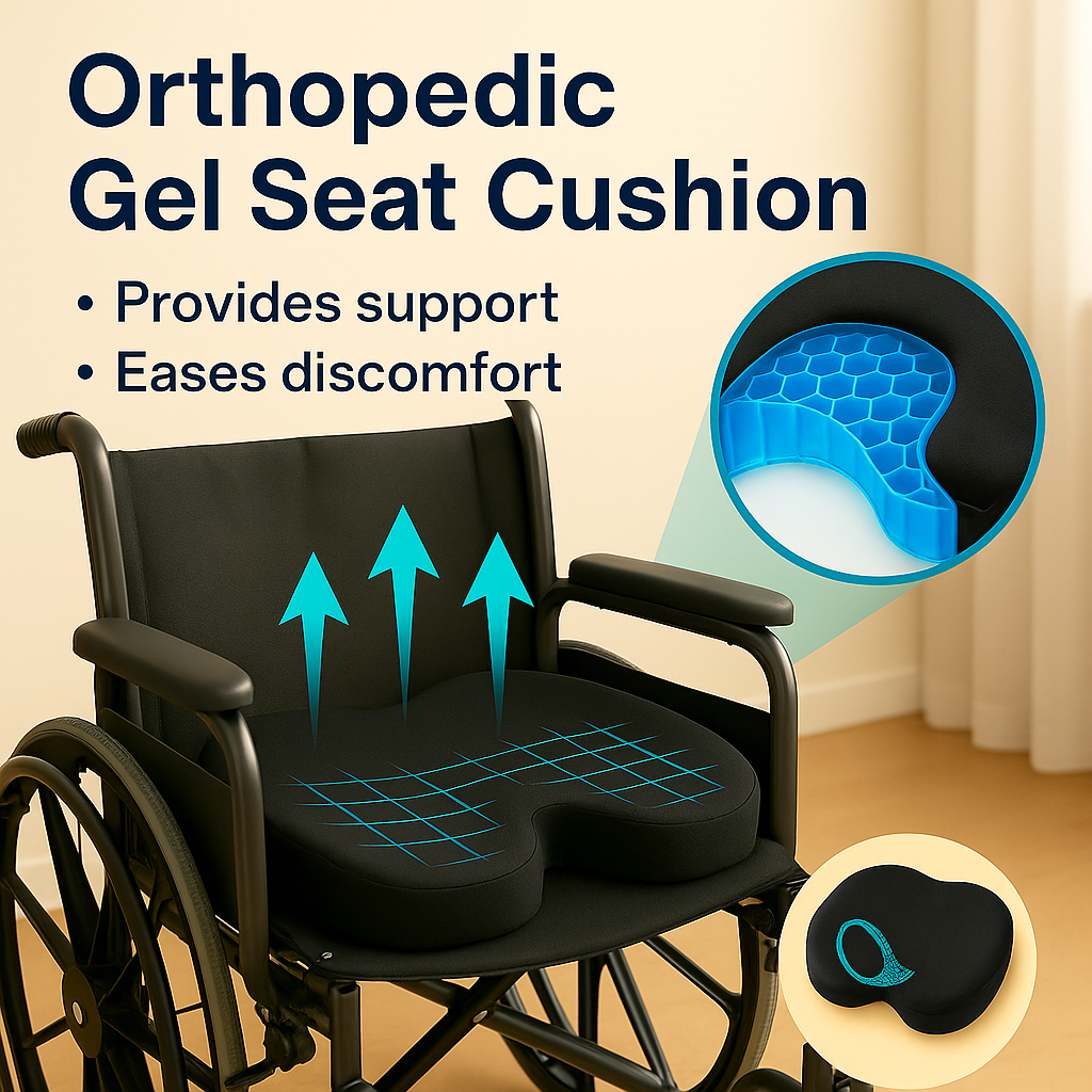 NOVAIMED Gel Orthopedic Seat Cushion