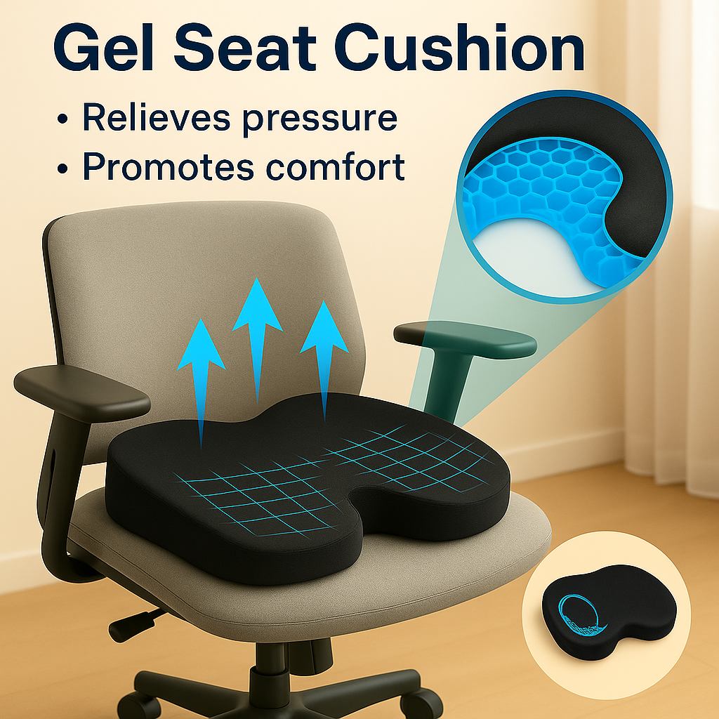 NOVAIMED Gel Orthopedic Seat Cushion